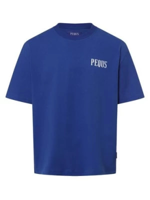 Zdjęcie produktu PEQUS T-shirt męski Mężczyźni Bawełna niebieski nadruk,