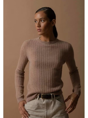 Zdjęcie produktu Perfect Cashmere Kaszmirowy sweter "Kylie" w kolorze beżowym rozmiar: M