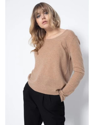 Zdjęcie produktu Perfect Cashmere Kaszmirowy sweter "Lindsay" w kolorze beżowym rozmiar: M