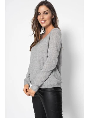 Zdjęcie produktu Perfect Cashmere Kaszmirowy sweter "Lindsay" w kolorze szarym rozmiar: L