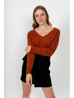 Zdjęcie produktu Perfect Cashmere Kaszmirowy sweter "Penelope" w kolorze rdzawoczerwonym rozmiar: S