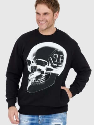 Zdjęcie produktu PHILIPP PLEIN Czarna bluza męska x-ray skull