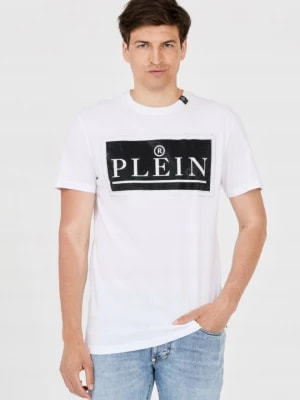 Zdjęcie produktu PHILIPP PLEIN T-shirt męski biały z dużym logo