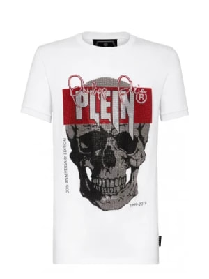 Zdjęcie produktu Philipp Plein, T-shirt Platinum Cut na szyi White, male,