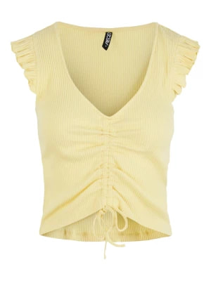 Zdjęcie produktu Pieces Koszulka w kolorze żółtym rozmiar: XL