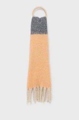 Zdjęcie produktu Pieces szalik damski kolor pomarańczowy wzorzysty