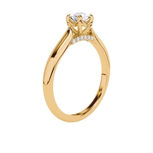 Zdjęcie produktu Pierścionek złoty z diamentami YES Hearts & Arrows - Trésor Trésor - Biżuteria YES
