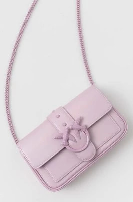 Zdjęcie produktu Pinko kopertówka skórzana kolor fioletowy 100061 A124