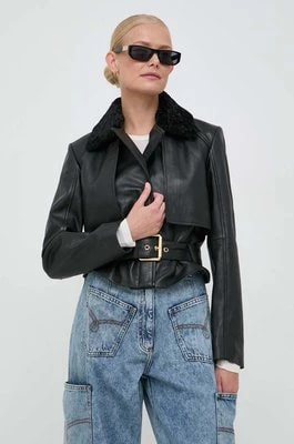Zdjęcie produktu Pinko kurtka skórzana damska kolor czarny przejściowa 101740.A14Z