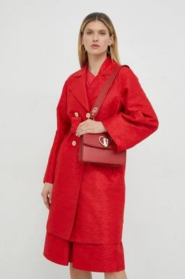 Zdjęcie produktu Pinko płaszcz damski kolor czerwony przejściowy dwurzędowy