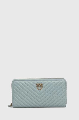 Zdjęcie produktu Pinko portfel skórzany damski kolor niebieski 100250.A0GK