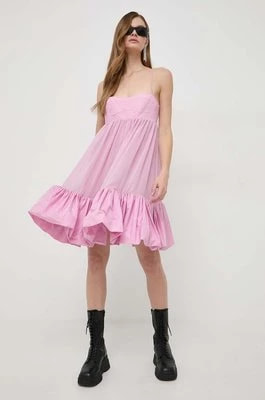 Zdjęcie produktu Pinko sukienka kolor różowy mini rozkloszowana 102781.A1JY