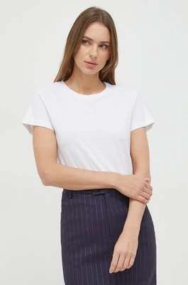 Zdjęcie produktu Pinko t-shirt bawełniany damski kolor biały 100355.A1NW