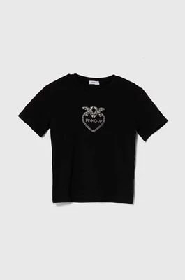Zdjęcie produktu Pinko Up t-shirt dziecięcy kolor czarny