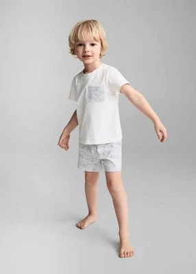 Zdjęcie produktu Krótka wzorzysta piżama MANGO BABY