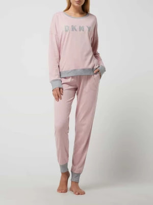 Zdjęcie produktu Piżama z mieszanki bawełny i wiskozy DKNY