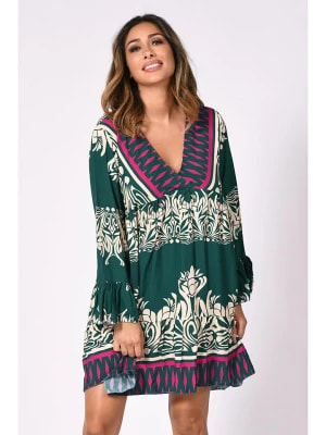 Zdjęcie produktu Plus Size Company Sukienka "Sibyl" w kolorze zielono-kremowym rozmiar: 42