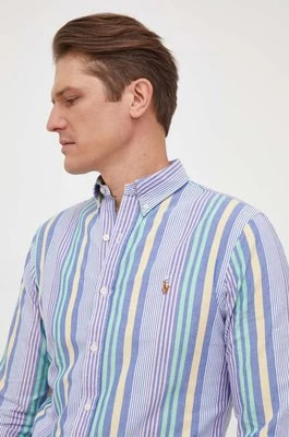 Zdjęcie produktu Polo Ralph Lauren koszula bawełniana męska slim z kołnierzykiem button-down