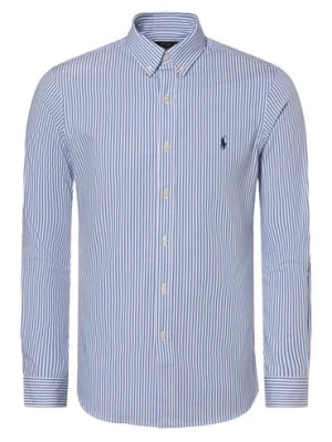 Zdjęcie produktu Polo Ralph Lauren Koszula męska - krój slim fit Mężczyźni Slim Fit Bawełna niebieski|biały w paski,