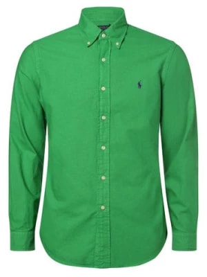 Zdjęcie produktu Polo Ralph Lauren Koszula męska Mężczyźni Modern Fit Bawełna zielony jednolity button down,