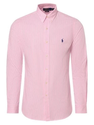 Zdjęcie produktu Polo Ralph Lauren Koszula męska Mężczyźni Slim Fit Bawełna biały|różowy w paski,