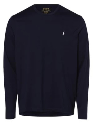 Zdjęcie produktu Polo Ralph Lauren Męska koszulka od piżamy Mężczyźni Bawełna niebieski jednolity,