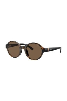 Zdjęcie produktu Polo Ralph Lauren okulary przeciwsłoneczne dziecięce kolor brązowy 0PP9508U