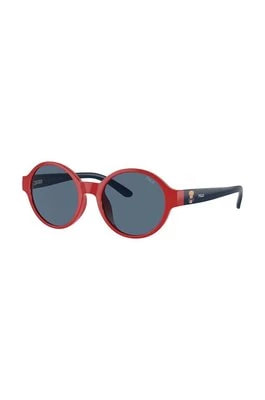 Zdjęcie produktu Polo Ralph Lauren okulary przeciwsłoneczne dziecięce kolor czerwony 0PP9508U