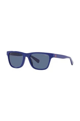 Zdjęcie produktu Polo Ralph Lauren okulary przeciwsłoneczne dziecięce kolor niebieski 0PP9504U