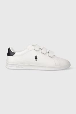 Zdjęcie produktu Polo Ralph Lauren sneakersy skórzane Hrt Crt 3Str kolor biały 809913461001