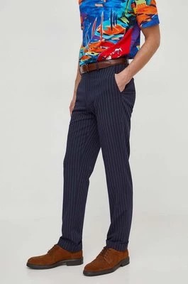 Zdjęcie produktu Polo Ralph Lauren spodnie z domieszką wełny kolor granatowy proste