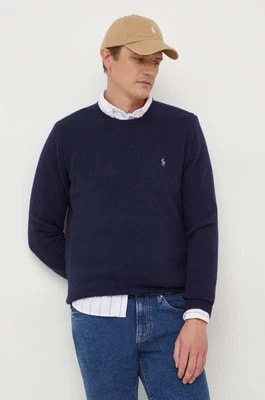 Zdjęcie produktu Polo Ralph Lauren sweter wełniany męski kolor granatowy
