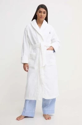 Zdjęcie produktu Polo Ralph Lauren szlafrok bawełniany kolor biały
