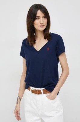 Zdjęcie produktu Polo Ralph Lauren t-shirt bawełniany kolor granatowy