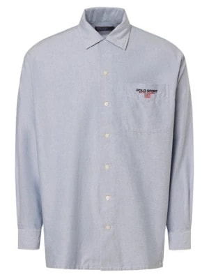 Zdjęcie produktu Polo Sport Koszula męska Mężczyźni Regular Fit Bawełna niebieski jednolity,
