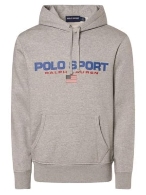 Zdjęcie produktu Polo Sport Męski sweter z kapturem Mężczyźni szary nadruk,