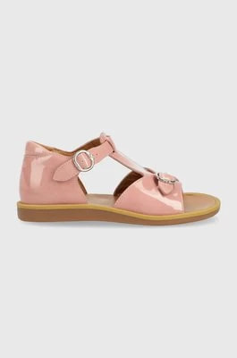 Zdjęcie produktu Pom D'api sandały skórzane dziecięce kolor różowy