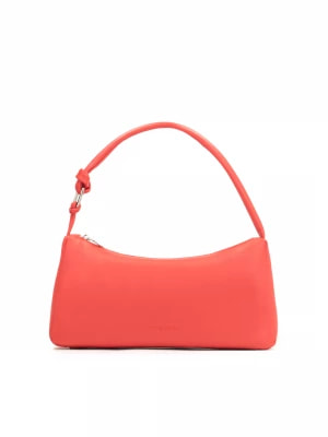 Zdjęcie produktu Pomarańczowa skórzana torebka o prostokątnym kształcie Kazar