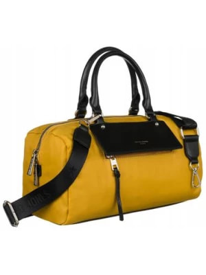 Zdjęcie produktu Poręczna, miejska torebka w kształcie bagietki — David Jones żółta