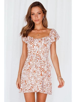 Zdjęcie produktu Pretty Summer Sukienka w kolorze biało-karmelowym rozmiar: XL
