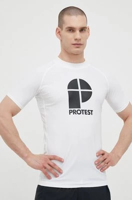 Zdjęcie produktu Protest t-shirt Prtcater męski kolor biały z nadrukiem