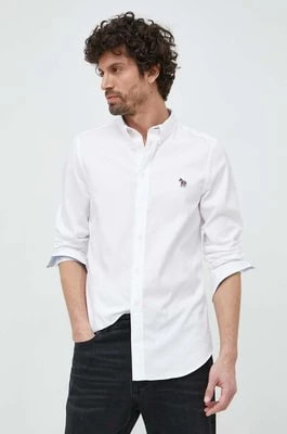 Zdjęcie produktu PS Paul Smith koszula bawełniana męska kolor biały slim z kołnierzykiem button-down