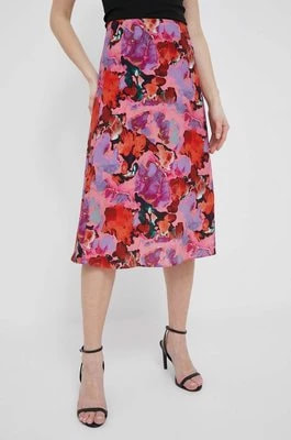 Zdjęcie produktu PS Paul Smith spódnica kolor różowy midi rozkloszowana