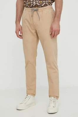 Zdjęcie produktu PS Paul Smith spodnie bawełniane kolor beżowy dopasowane