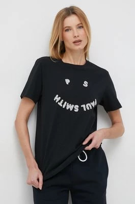 Zdjęcie produktu PS Paul Smith t-shirt bawełniany kolor czarny