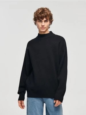 Zdjęcie produktu Pudełkowy sweter z półgolfem czarny House