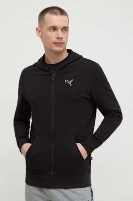 Zdjęcie produktu Puma bluza bawełniana BETTER ESSENTIALS męska kolor czarny z kapturem gładka 675979