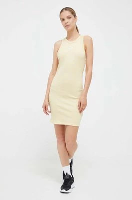 Zdjęcie produktu Puma sukienka kolor żółty mini dopasowana