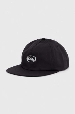 Zdjęcie produktu Quiksilver czapka z daszkiem dziecięca SATURN YOUTH kolor czarny z nadrukiem