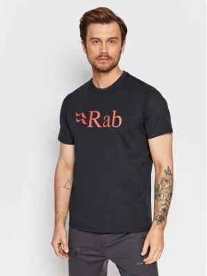 Zdjęcie produktu Rab T-Shirt Stance Logo QCB-08-BE-L Czarny Regular Fit